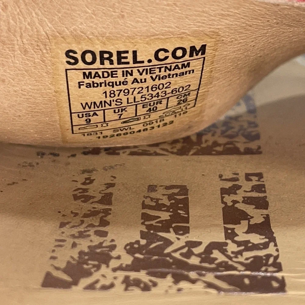 Sorel Ella II Sandals Red Full Grain Leather Womens‎ 9 UK 7 EU 40